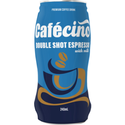 Photo of Cafecino Double Shot Espresso With Milk Premium Coffee Drink 240ml