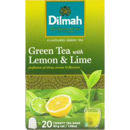 Photo of Dilmah Tea Bags Green Tea with Lemon & Lime 20 Pack