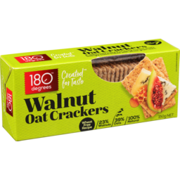 Photo of 180 Degrees Walnut Oat Crackers 150g