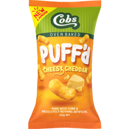 Photo of Cobs Oven Baked Puff'd Cheesy Cheddar 120g