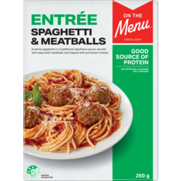 Photo of On The Menu Entree Spaghetti & Meatballs