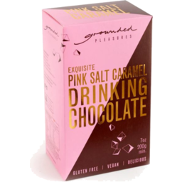Photo of GROUNDED PLEASURES PINK SALT CARAMEL DRINKING CHOCOLATE 200G
