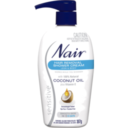 Photo of Nair Sensitive Hair Removal Shower Cream With Coconut Oil