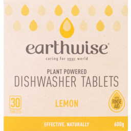 Photo of Earthwise Dishwasher Tablets Lemon 30s 600g