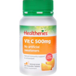 Photo of Healtheries Vitamin C 500mg Chewable 60 Pack