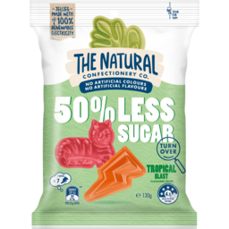 Photo of The Natural Confectionery Co Tropical Blast 50% Less Sugar