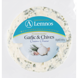 Photo of Lemnos Cheese Garlic & Chives 125g