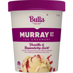 Photo of Bulla Ice Cream Murray St Vanilla & Boysenberry