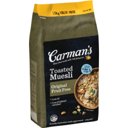 Photo of Carman's Toasted Muesli Original Fruit Free 1.5kg