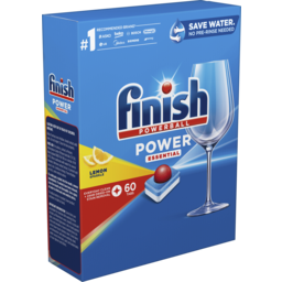 Photo of Finish Power Essential Dishwashing Tablets Lemon Sparkle 60pk