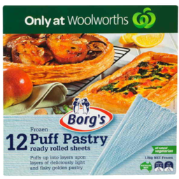 Photo of Borgs Trad Puff Pastry Sheets 1.9kg Only Available @ Woolworths & Safeway 