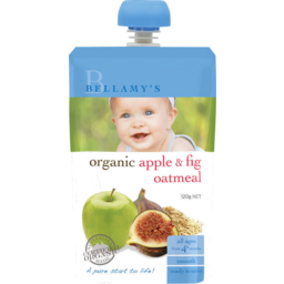 Photo of Bellamys Organic Apple & Fig Oatmeal Ready To Serve Baby Food