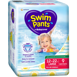Photo of Babylove Large Swim Pants 12-22kg 9pk