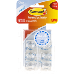 Photo of Command™ Clear Mini Hooks Value Pack (17006clr-18)
