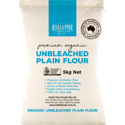 Photo of KIALLA PURE FOODS Org Unbleached Flour Plain 5kg