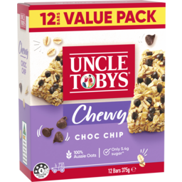 Photo of Uncle Tobys Chewy Choc Chip Value Pack 12 Pack