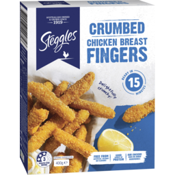 Photo of Steggles Crumbed Chicken Breast Fingers 400g
