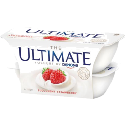 Photo of Ultimate Yoghurt By Danone Juicy Strawberry 4x115g 4.0x115g