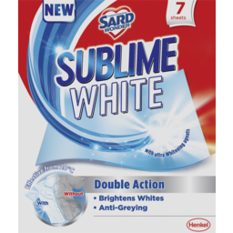 Photo of Sard Wonder, Laundry Additives, Sublime White With Ultra Whitening Agents, 7 Sheets