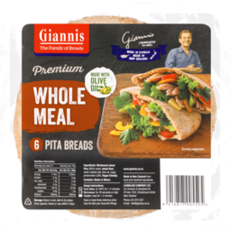 Photo of Giannis Pita Bread Wholemeal 6 Pack