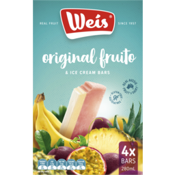 Photo of Weis Original Fruito Ice Cream Bars 4pk