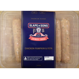 Photo of Slape & Sons Chicken Pumpkin & Feta Sausages 480g