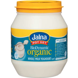 Photo of Jalna Yoghurt Biodynamic Whole Milk 1 Kg