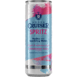 Photo of Vodka Cruiser Spritz Strawberry Soda 4.6% Can 275ml