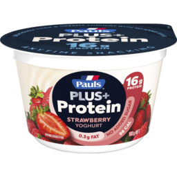 Photo of Pauls Plus+ High Protein Strawberry Yoghurt