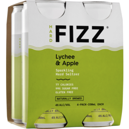 Photo of Hard Fizz Lychee & Apple Seltzer Cans