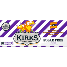 Photo of Kirks Sugar Free Pasito Cans 10x375ml