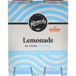 Photo of Remedy Organic Soda Lemonade 4 Pack X