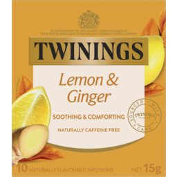 Photo of Twinings Lemon & Ginger Herbal Infusions Tea Bags 10 Pack