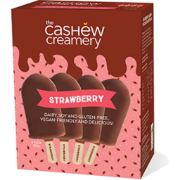 Photo of Cashew Creamy Strawberry Bars Ice-cream 4pk