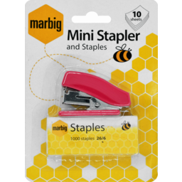 Photo of Marbig Stapler Mini & Staples Each