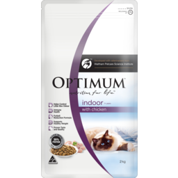 Photo of Optimum Indoor 1+ Years With Chicken Adult Dry Cat Food 2kg