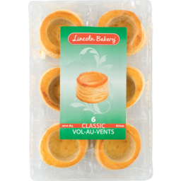 Photo of Lincoln Bakery Medium Vol Au Vents 6 Pack
