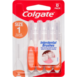 Photo of Colgate Interdental Brushes Size 1 For Small Tooth Gaps 8 Pack