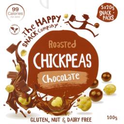 Photo of The Happy Snack Company Roasted Chickpeas Chocolate 5 Pack 100g