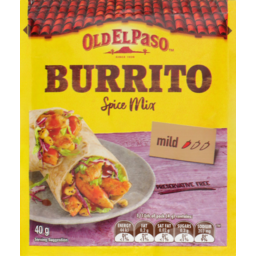 Photo of Old El Paso Spice Mix Burrito Mild 40gm
