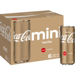 Photo of Coca-Cola Vanilla Soft Drink Multipack Cans 6x250ml 