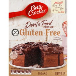 Photo of Betty Crocker Cake Mix Gluten Free Devils Food 550g