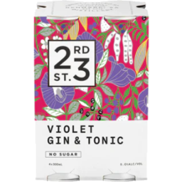 Photo of 23rd Street Signature Violet Gin & Tonic Cans