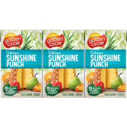 Photo of Golden Circle® Sunshine Punch Fruit Drink Multipack Poppers 6.0x250ml