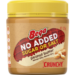 Photo of Bega Crunchy Peanut Butter No Added Sugar Or Salt 325g