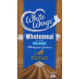 Photo of White Wings Wholemeal Plain Flour 1kg