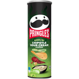 Photo of Pringles Chips Sizzlin Chipotle Sour Cream Flavour 118g