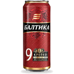 Photo of Baltika 9 Strong Lager 8% Can 900ml 12pk