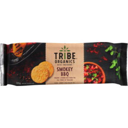 Photo of Tribe Organics Rice Crackers Smokey BBQ 100g