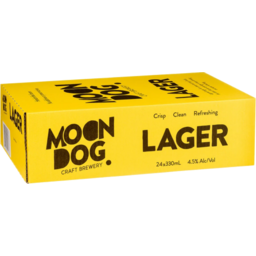 Photo of Moon Dog Lager Can 330ml 24 Pack